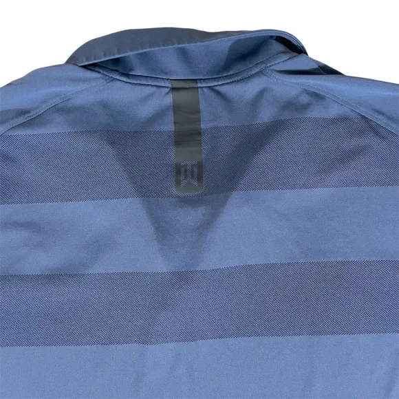 Nike Men's Striped Navy Polo Shirt Zonal Cooling - Picture 5 of 5